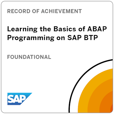 Basics of ABAP Programming on SAP BTP